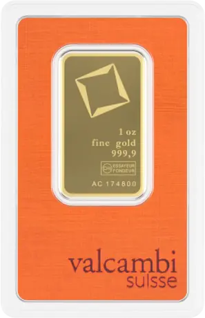 1 oz Gold Bar | Valcambi