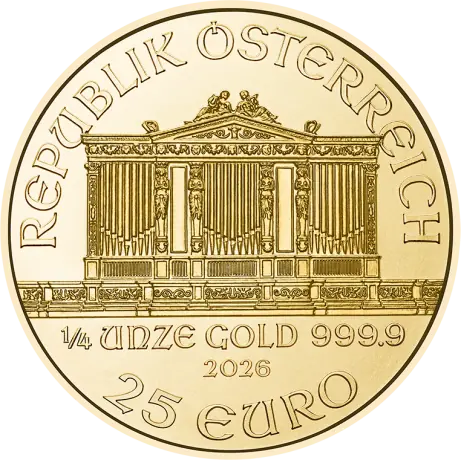 1/4 oz Vienna Philharmonic Gold Coin | 2026